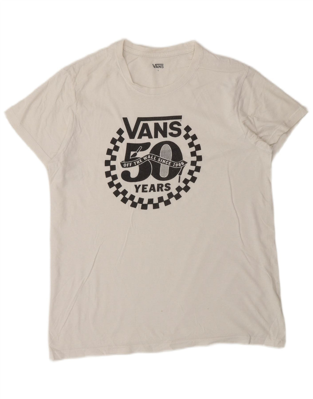 Camiseta masculina Vans Graphic pequena branca