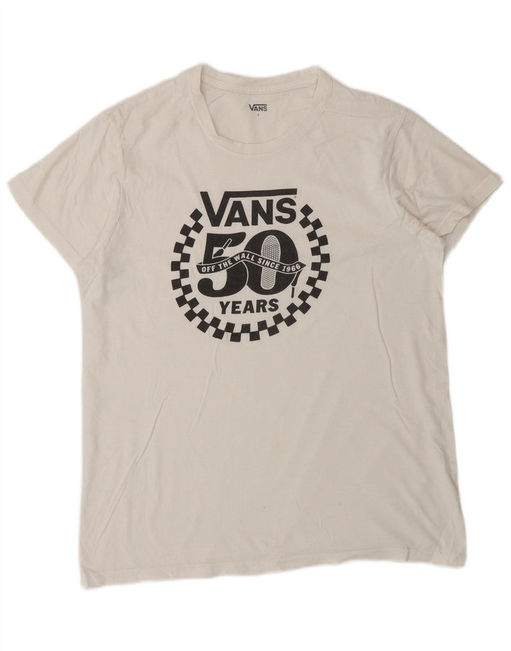 Camiseta masculina Vans Graphic pequena branca