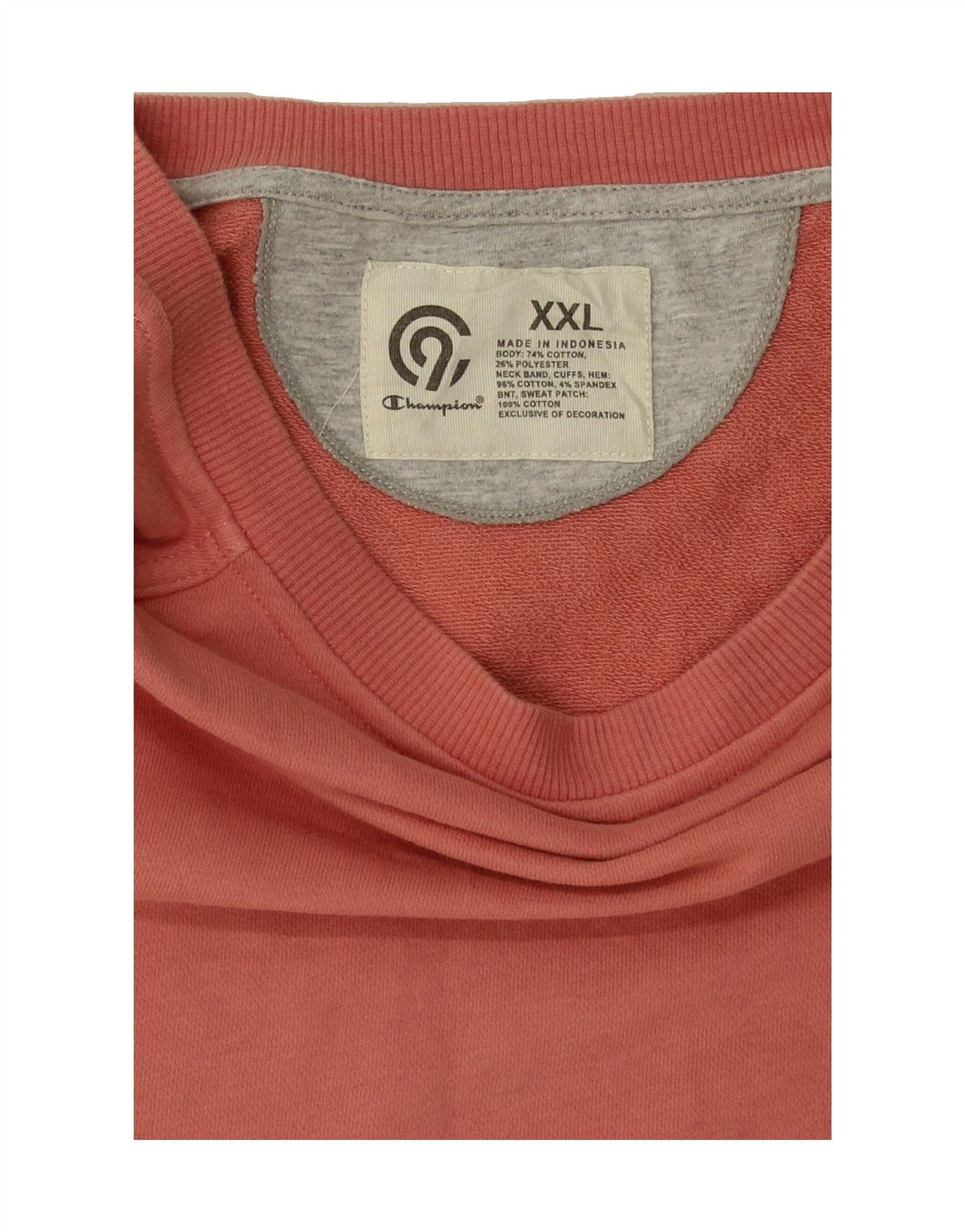 CHAMPION Mens Sweatshirt Jumper 2XL Pink Cotton Vintage Champion and Second-Hand Champion from Messina Hembry 