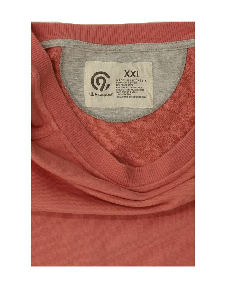 CHAMPION Mens Sweatshirt Jumper 2XL Pink Cotton Vintage Champion and Second-Hand Champion from Messina Hembry 