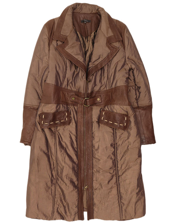 Casaco acolchoado feminino Mariella Rosati IT 52 2XL marrom