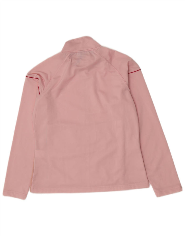 Asics Womens Tracksuit Top Jacket UK 16 Grande Rosa Colourblock Poliéster
