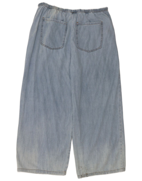 Jeans soltos femininos Marks & Spencer Reino Unido 18 XL W38 L26 algodão azul
