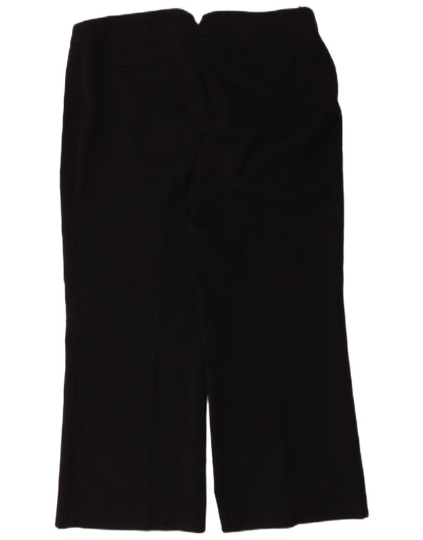 Calça casual feminina de perna larga Marks & Spencer Reino Unido 20 2XL W42 L30 preta