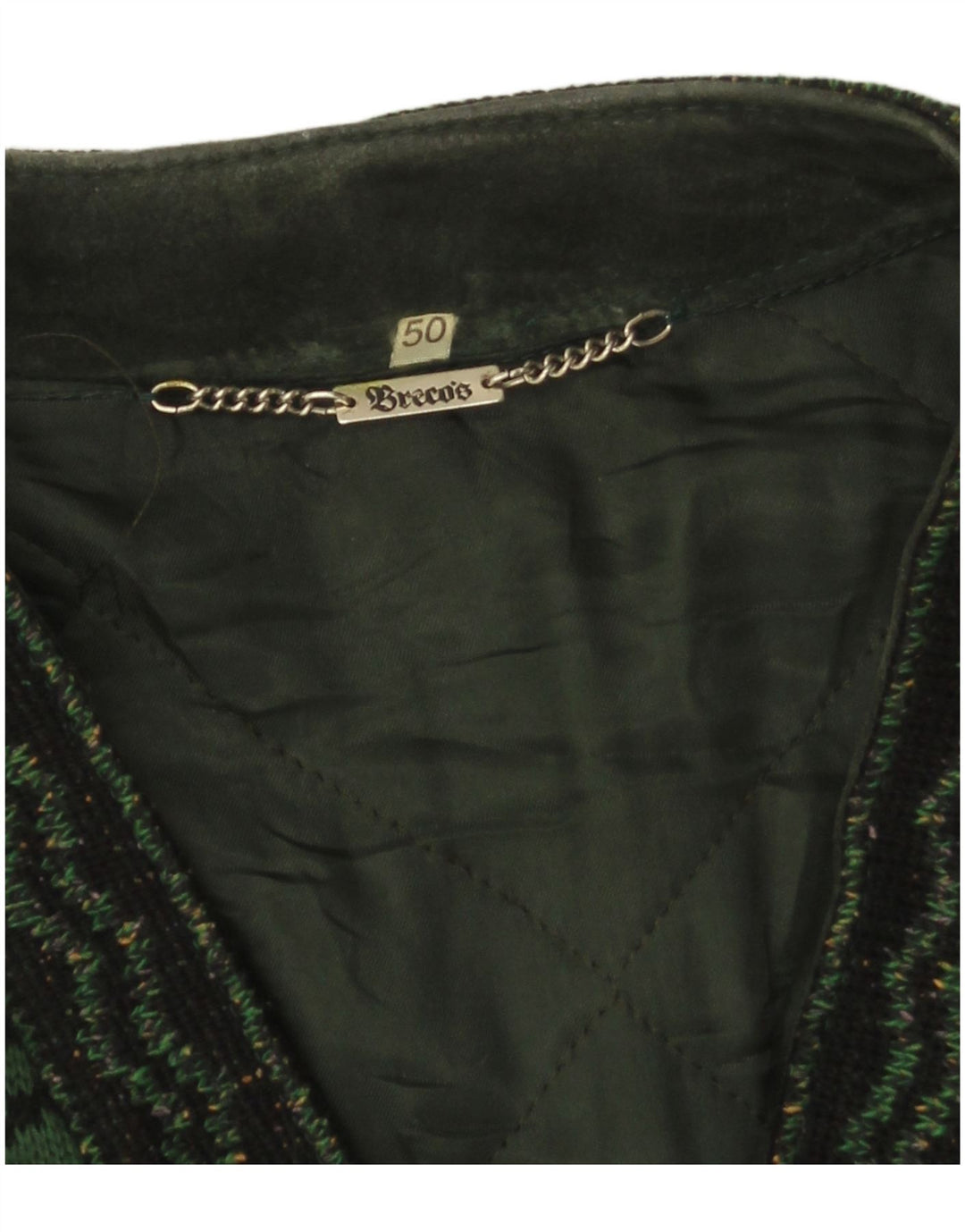 Jaqueta bomber masculina de camurça Breco IT 50 grande couro verde