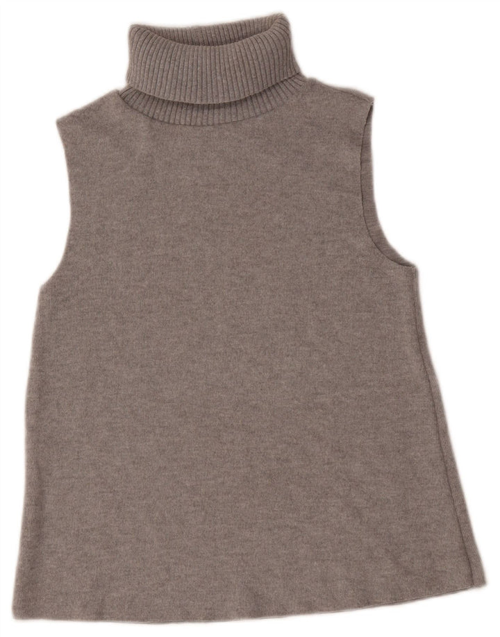 Zara Womens Vest Tank Top UK 10 Pequeno Cinza