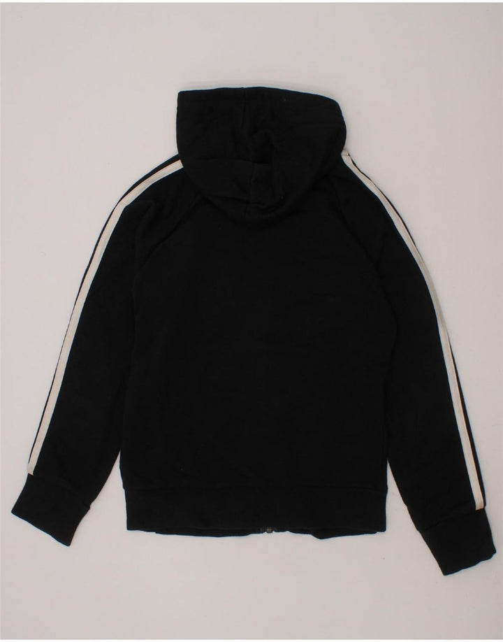 ADIDAS Boys Zip Hoodie Sweater 9-10 Years Black Cotton Vintage Adidas and Second-Hand Adidas from Messina Hembry 