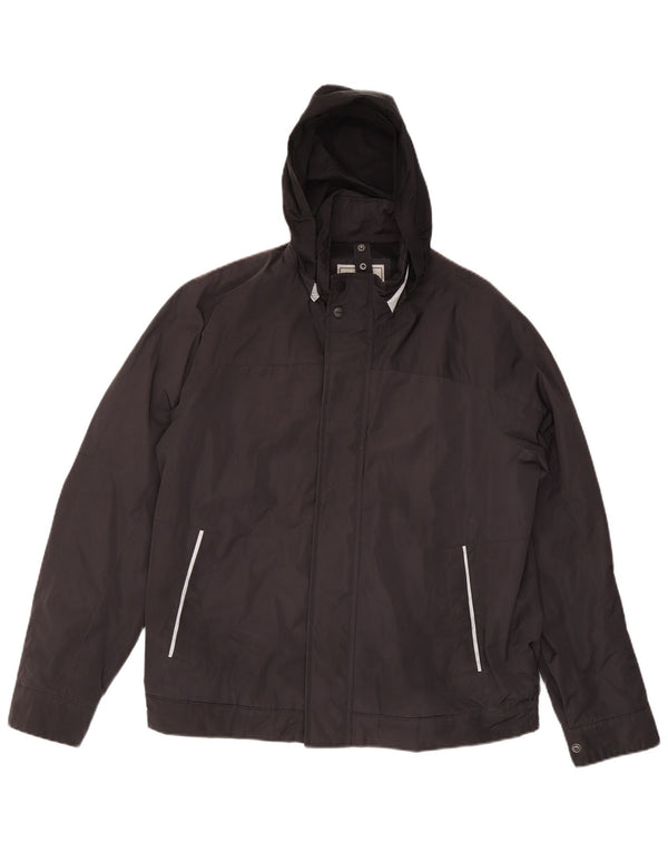 Jaqueta bomber com capuz Geox Respira masculina UK 46 3XL poliamida preta