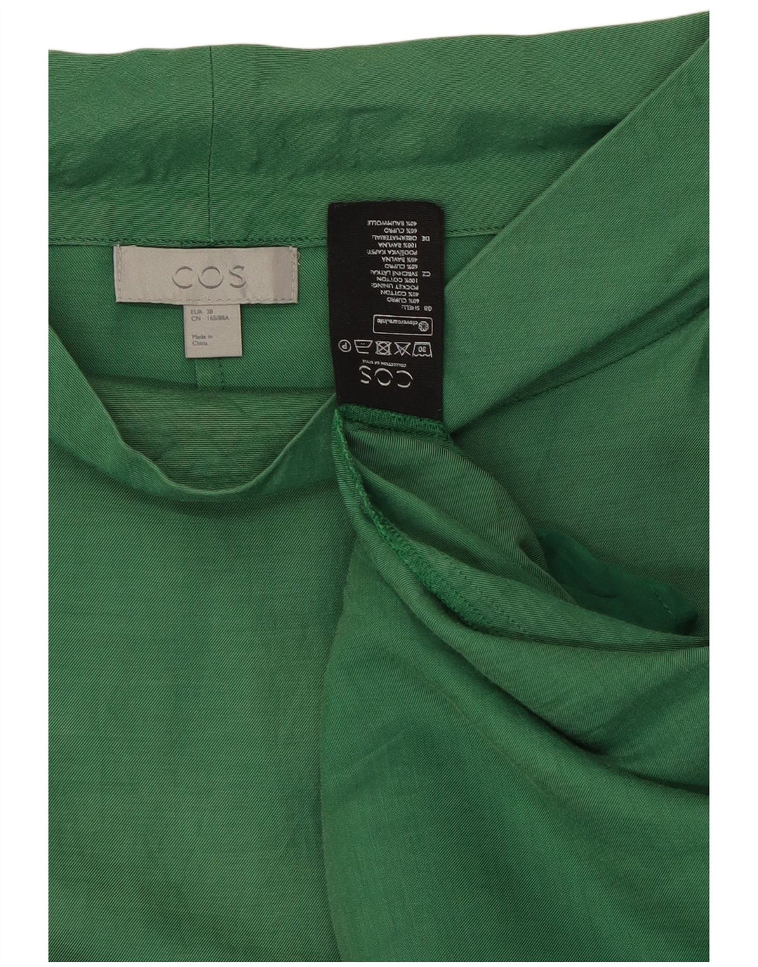 Vestido bainha feminino Cos EU 38 médio verde Cupro