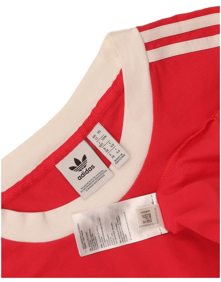 Adidas Mulher Top Manga Longa UK 12 Médio Algodão Rosa