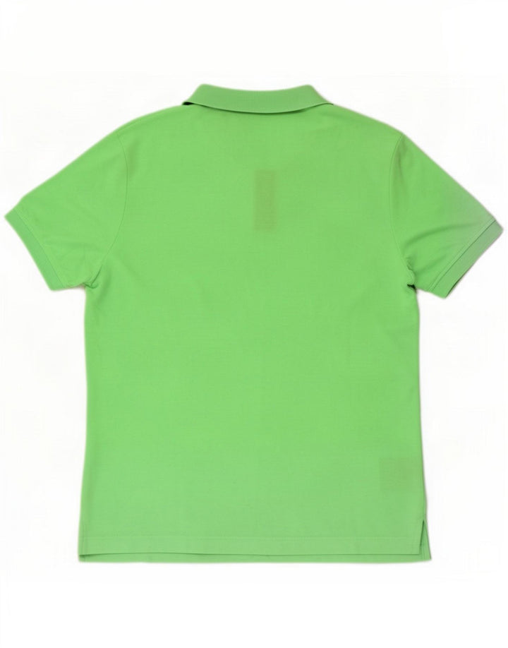 S.Oliver Camisa polo masculina de ajuste regular grande poliéster verde