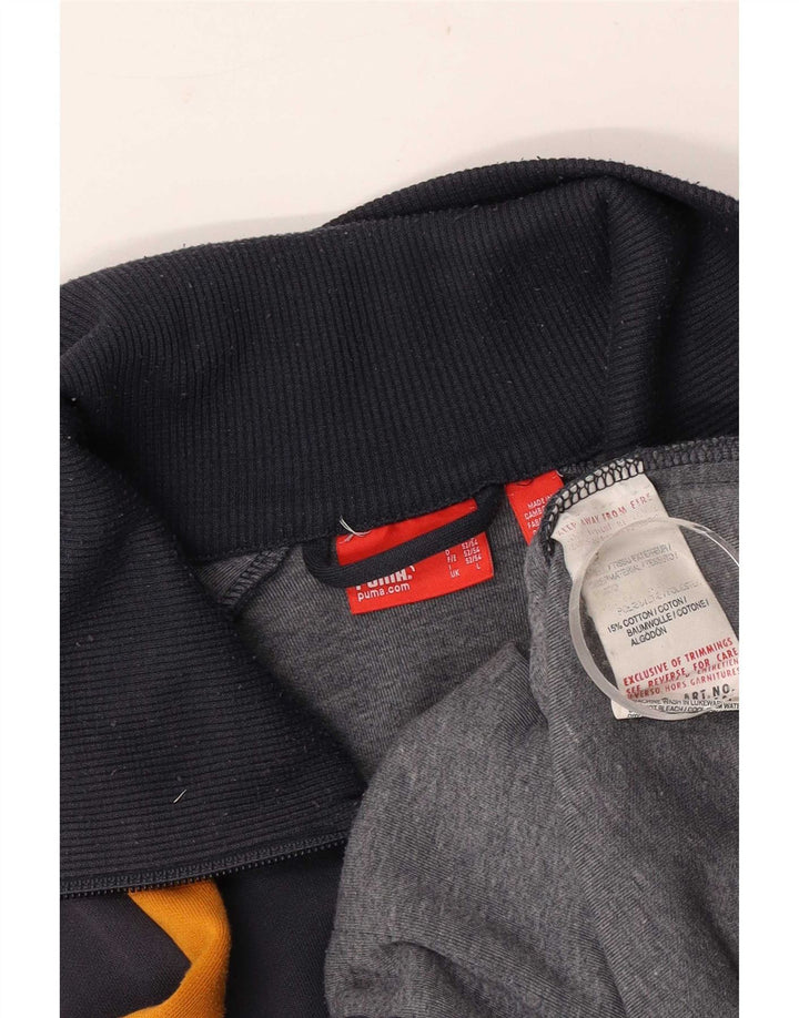 Puma Mens Tracksuit Top Jacket Grande Azul Marinho Colourblock Poliéster