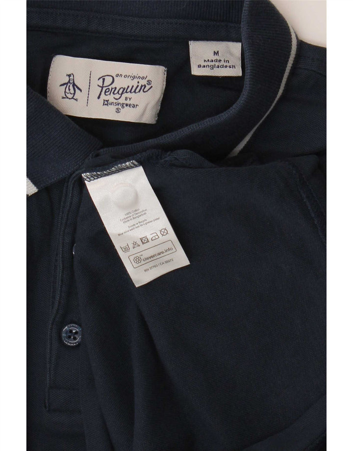 Camisa polo masculina Penguin médio algodão azul marinho