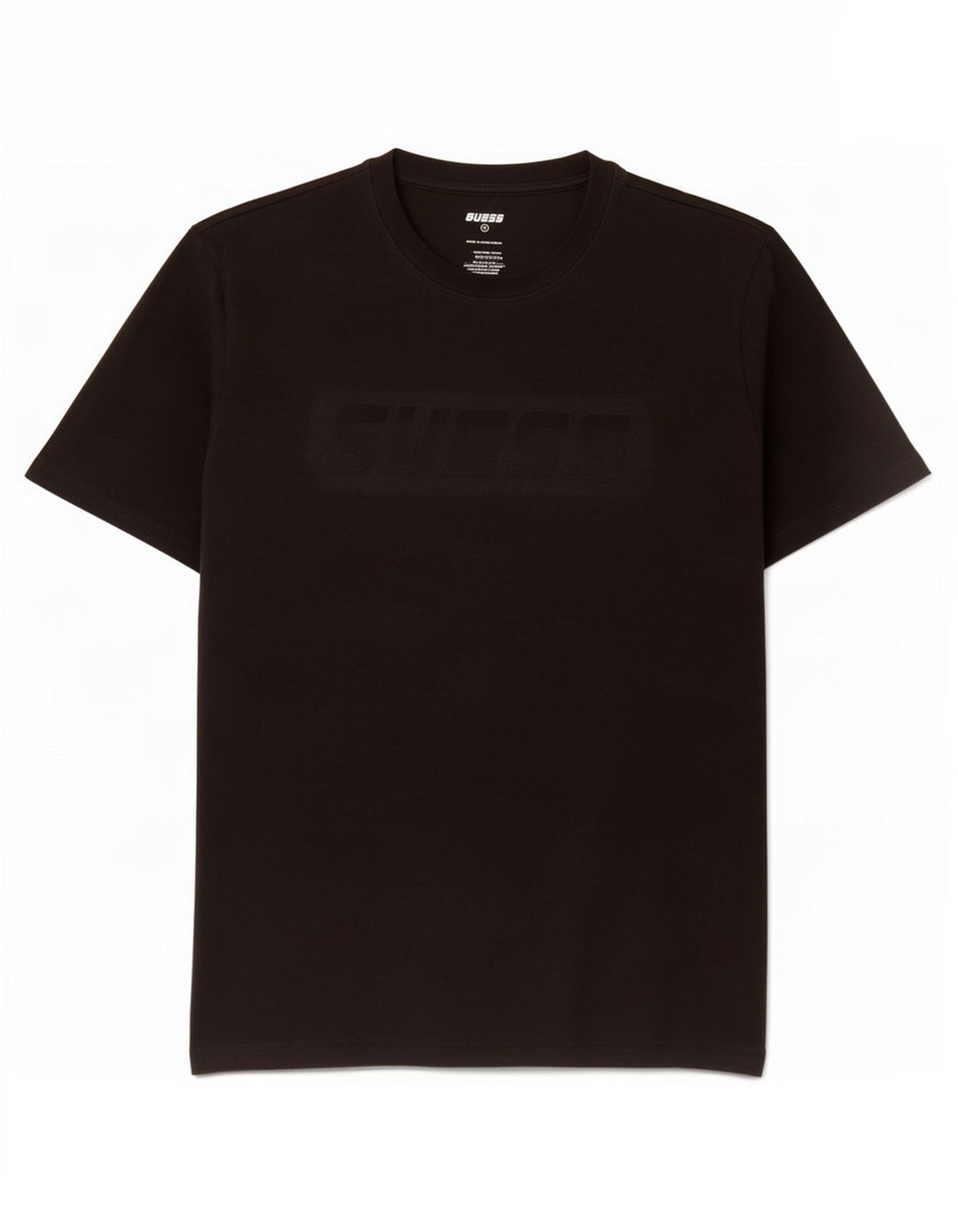 Guess Camiseta masculina gráfica Top médio algodão preto
