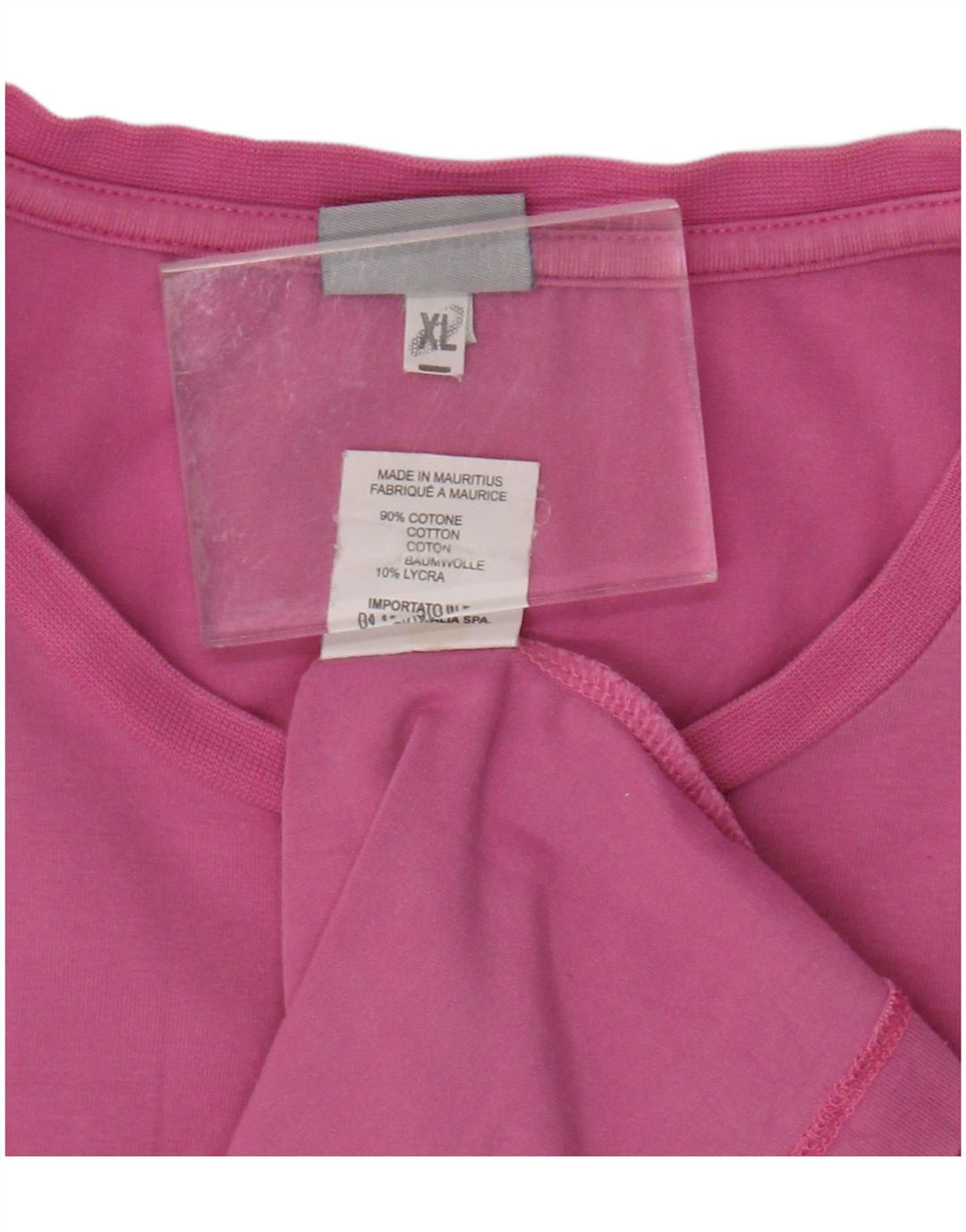 Camiseta feminina ASICS UK 18 XL algodão rosa