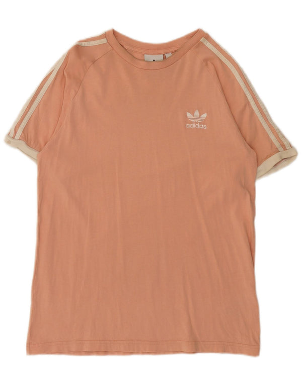 Camiseta masculina Adidas Top médio rosa colorblock algodão