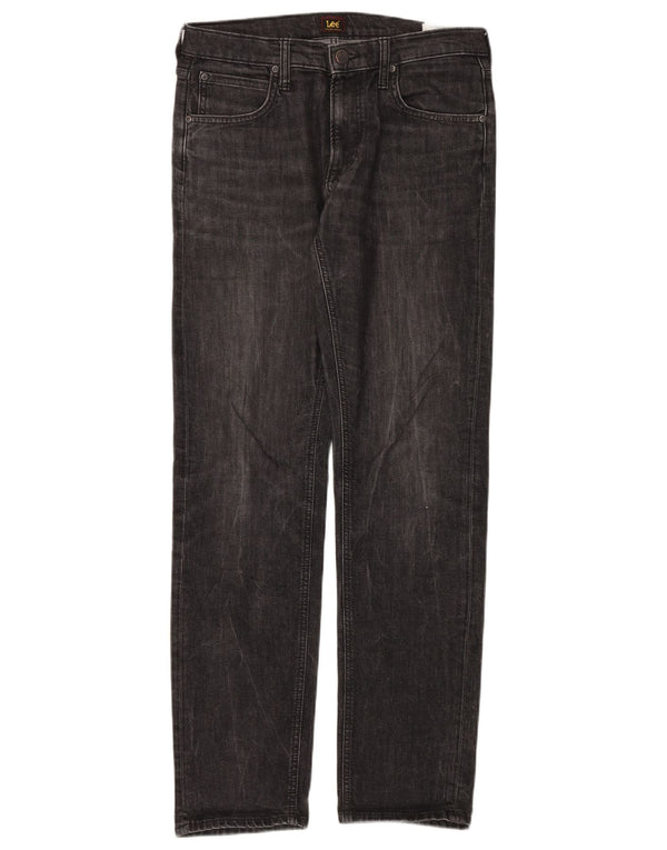 Lee Mens Daren Zip Fly Straight Jeans W32 L34 Algodão Cinza