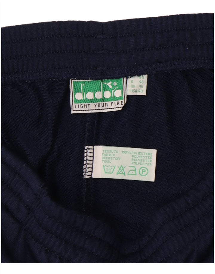 Calça de treino masculina Diadora médio azul marinho poliéster esportivo