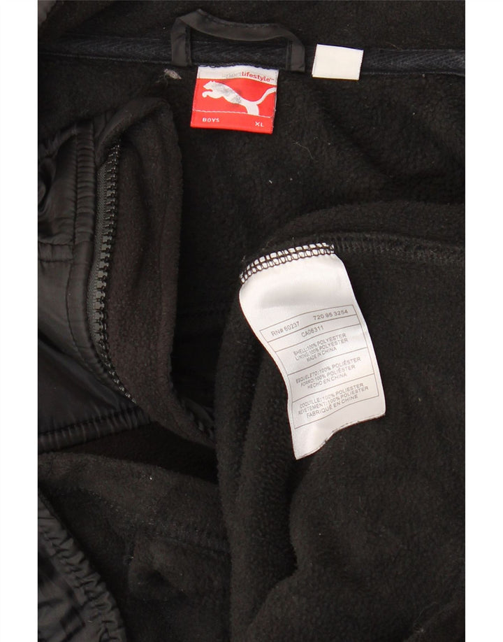 Jaqueta Puma Boys Graphic Fleece 13-14 Anos XL Preto Poliéster