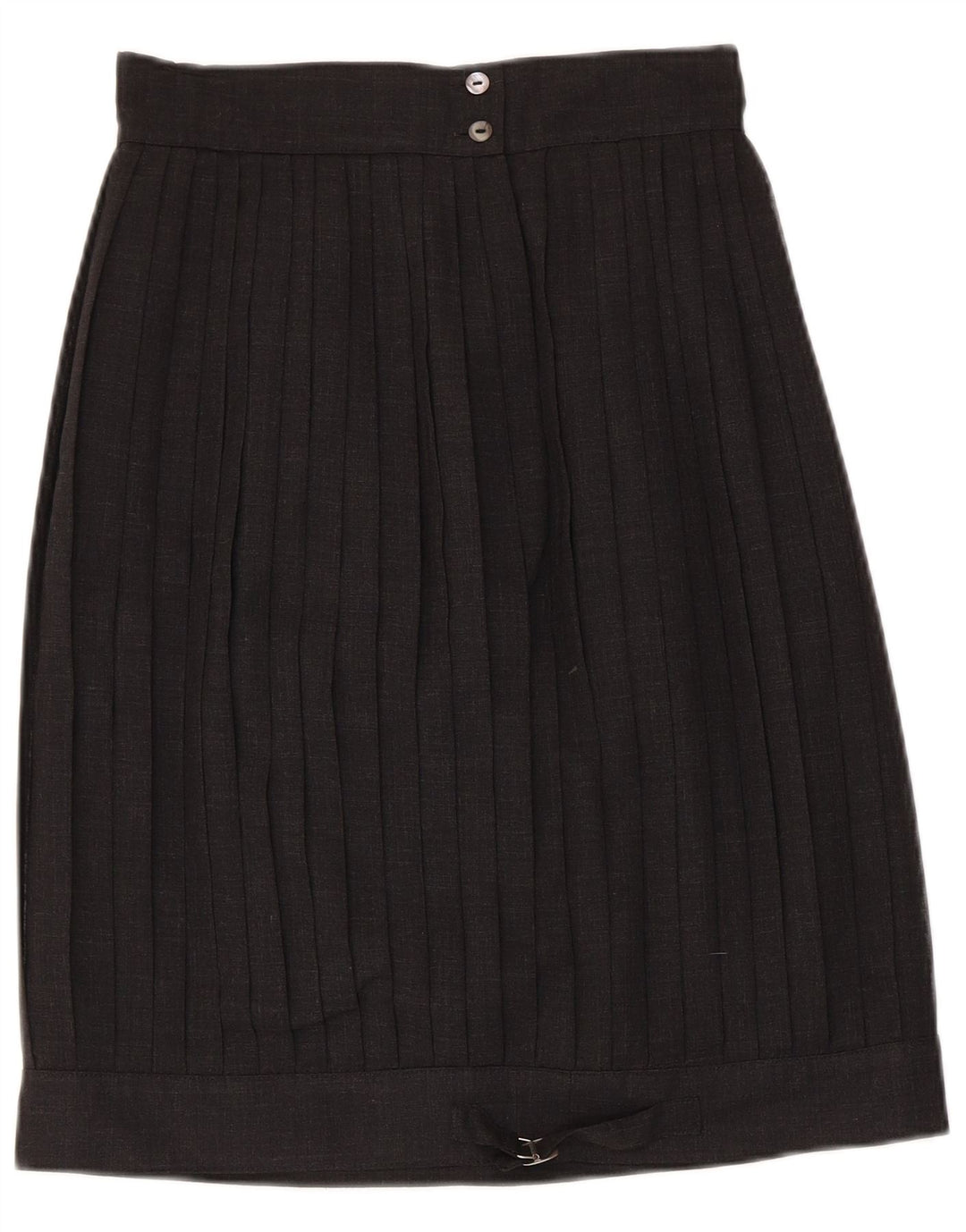 Saia plissada feminina vintage IT 42 médio W26 preta