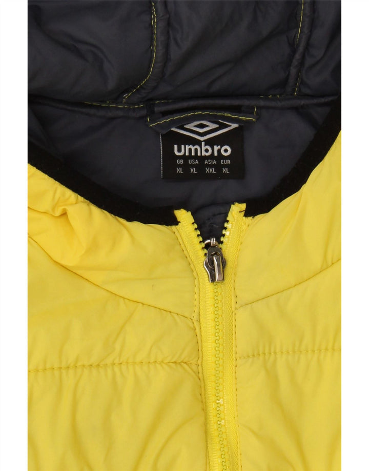 Jaqueta acolchoada com capuz feminina UMBRO UK 18 XL amarelo