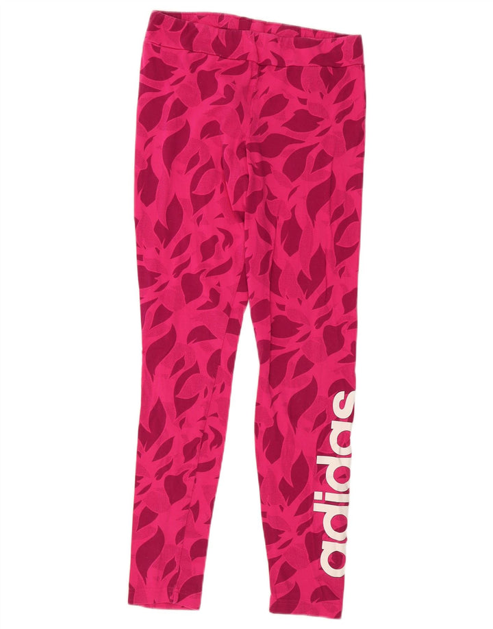 Leggings ADIDAS Meninas Graphic 14-15 Anos Rosa Floral Algodão