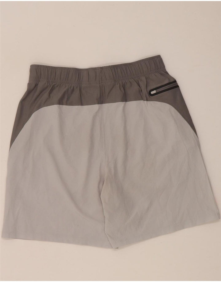 Shorts esportivos masculinos Under Armour médio cinza colorblock elastano