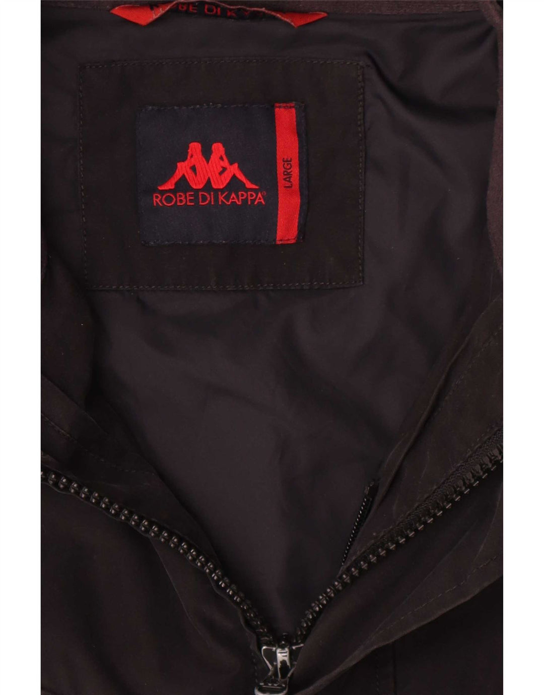 Jaqueta utilitária masculina Kappa UK 40 grande algodão preto
