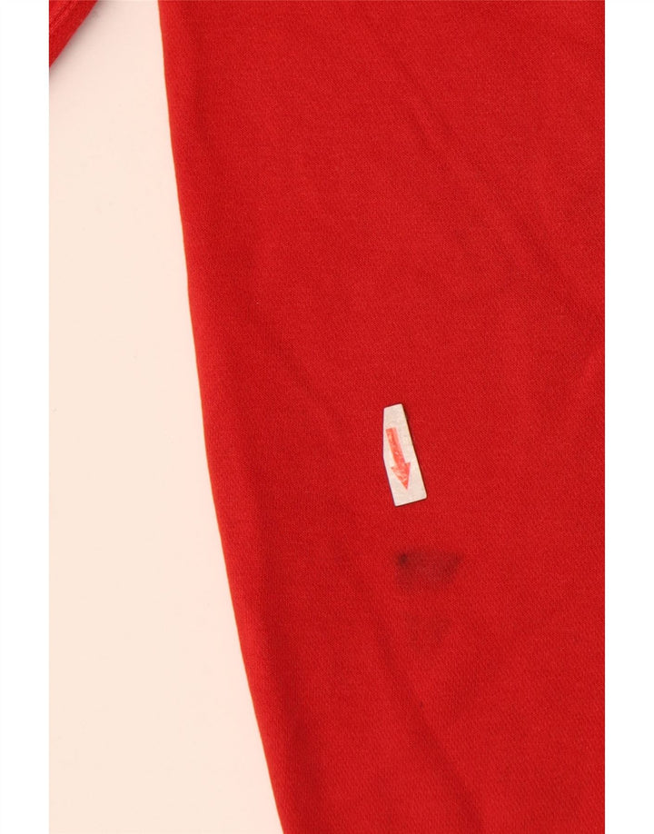 Nike Mens Hoodie Jumper Médio Algodão Vermelho