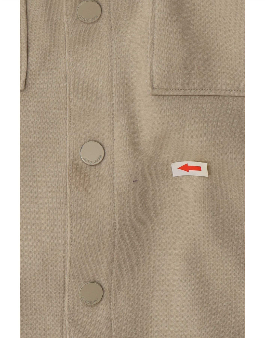 Jaqueta bomber masculina Marks & Spencer Autograph Reino Unido 40 grande poliéster bege