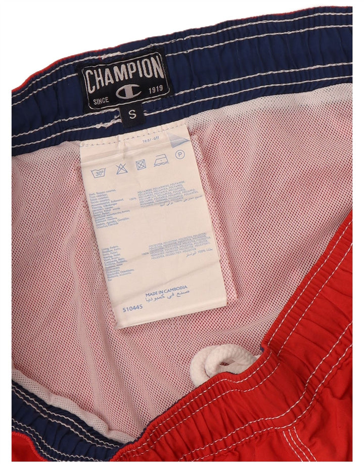 Shorts de natação masculino Champion pequeno vermelho poliamida