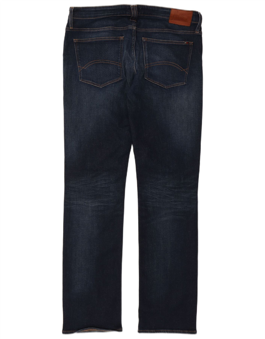 Jeans retos masculinos Tommy Hilfiger W38 L36 algodão azul marinho