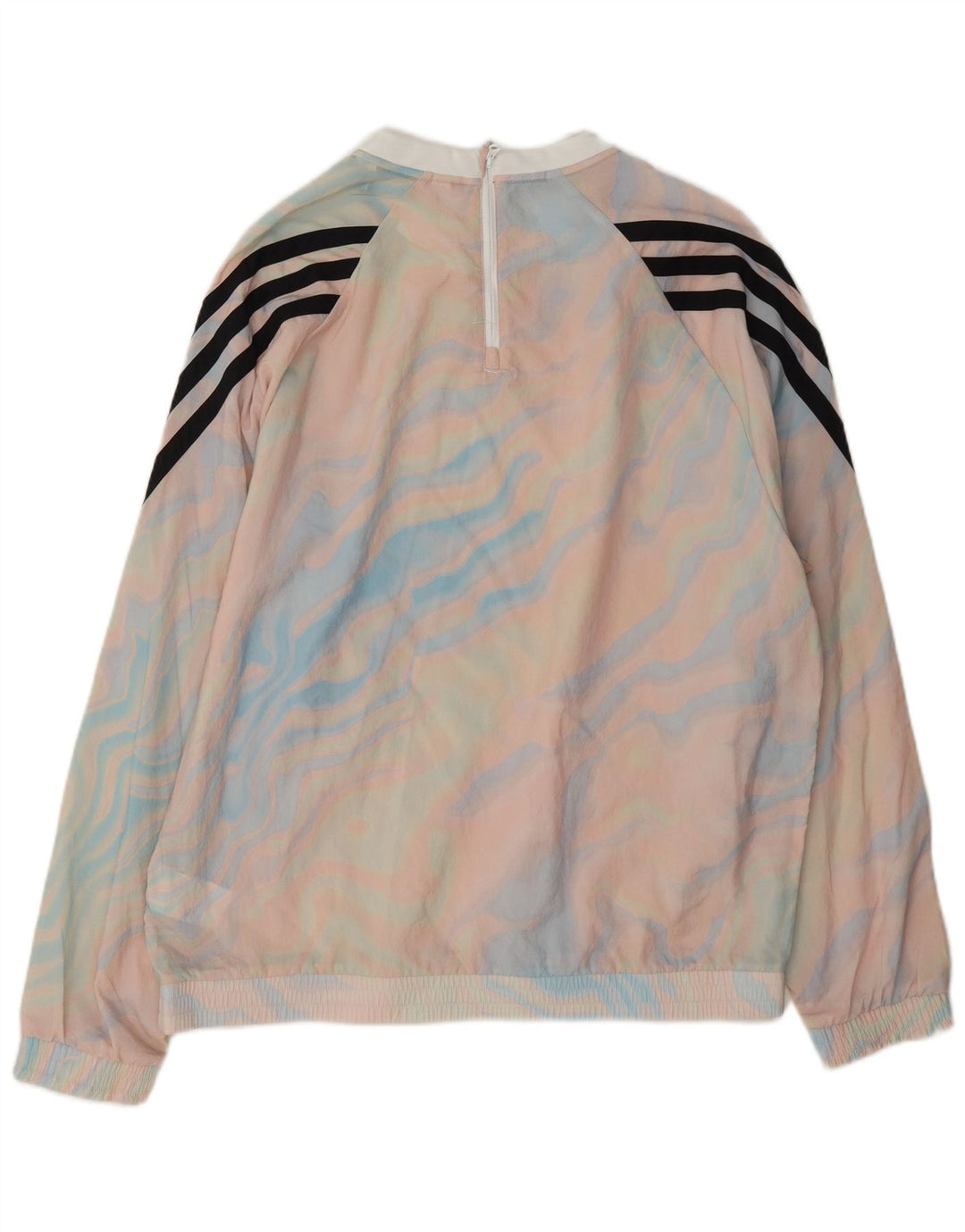 Adidas masculino pulôver agasalho jaqueta média multicolorida tie-dye