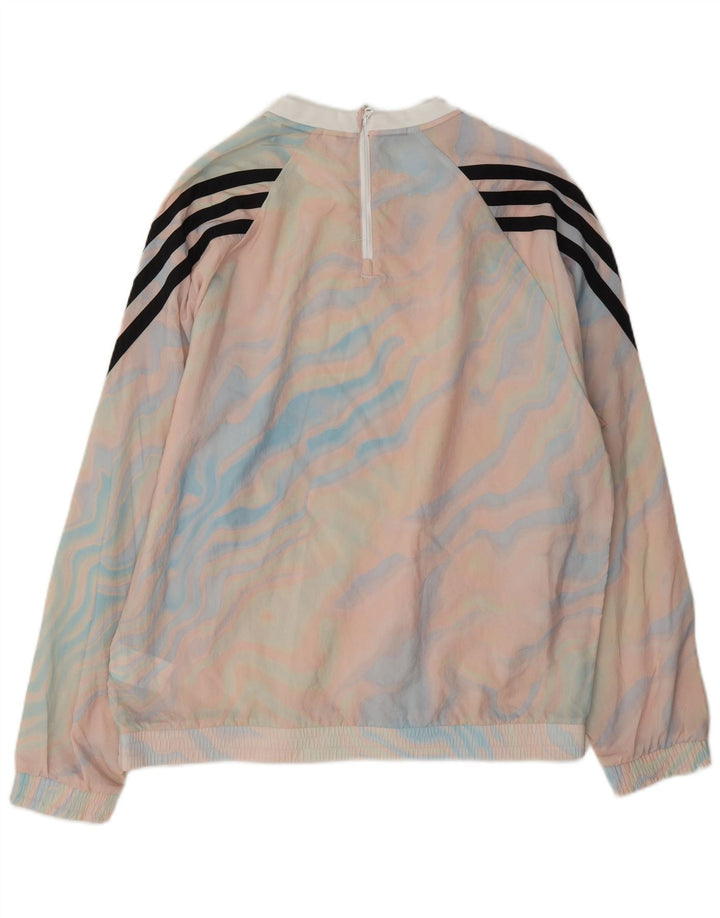 Adidas masculino pulôver agasalho jaqueta média multicolorida tie-dye