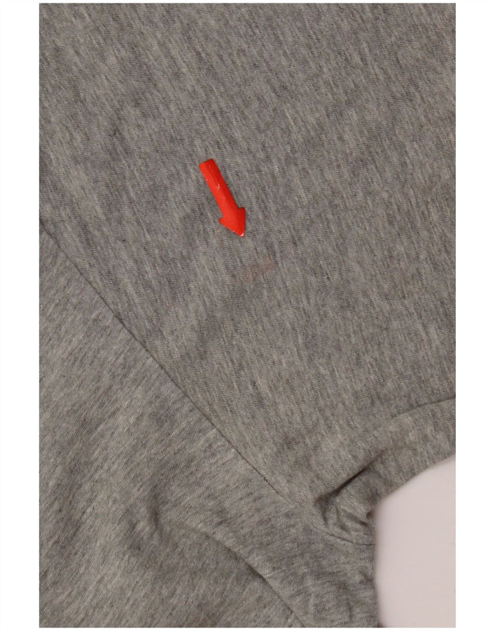 Camiseta masculina Quiksilver Regular Fit com estampa gráfica de algodão cinza médio