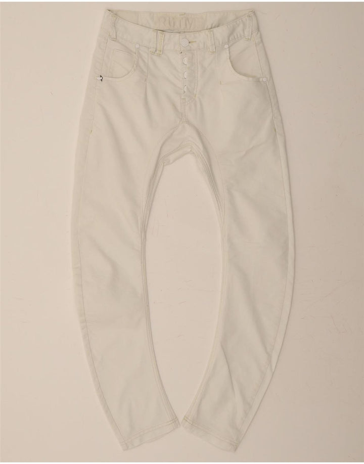 VINTAGE Mens Banana Slim Jeans W30 L30 White Cotton Vintage Vintage and Second-Hand Vintage from Messina Hembry 