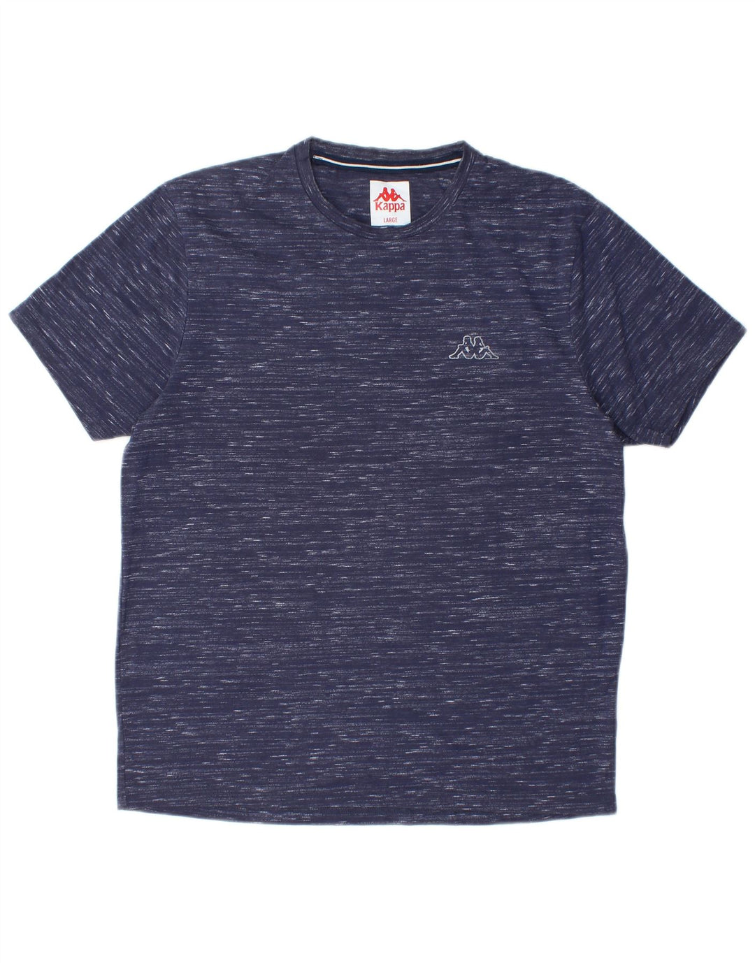 Camiseta masculina KAPPA Top grande poliéster manchado azul marinho