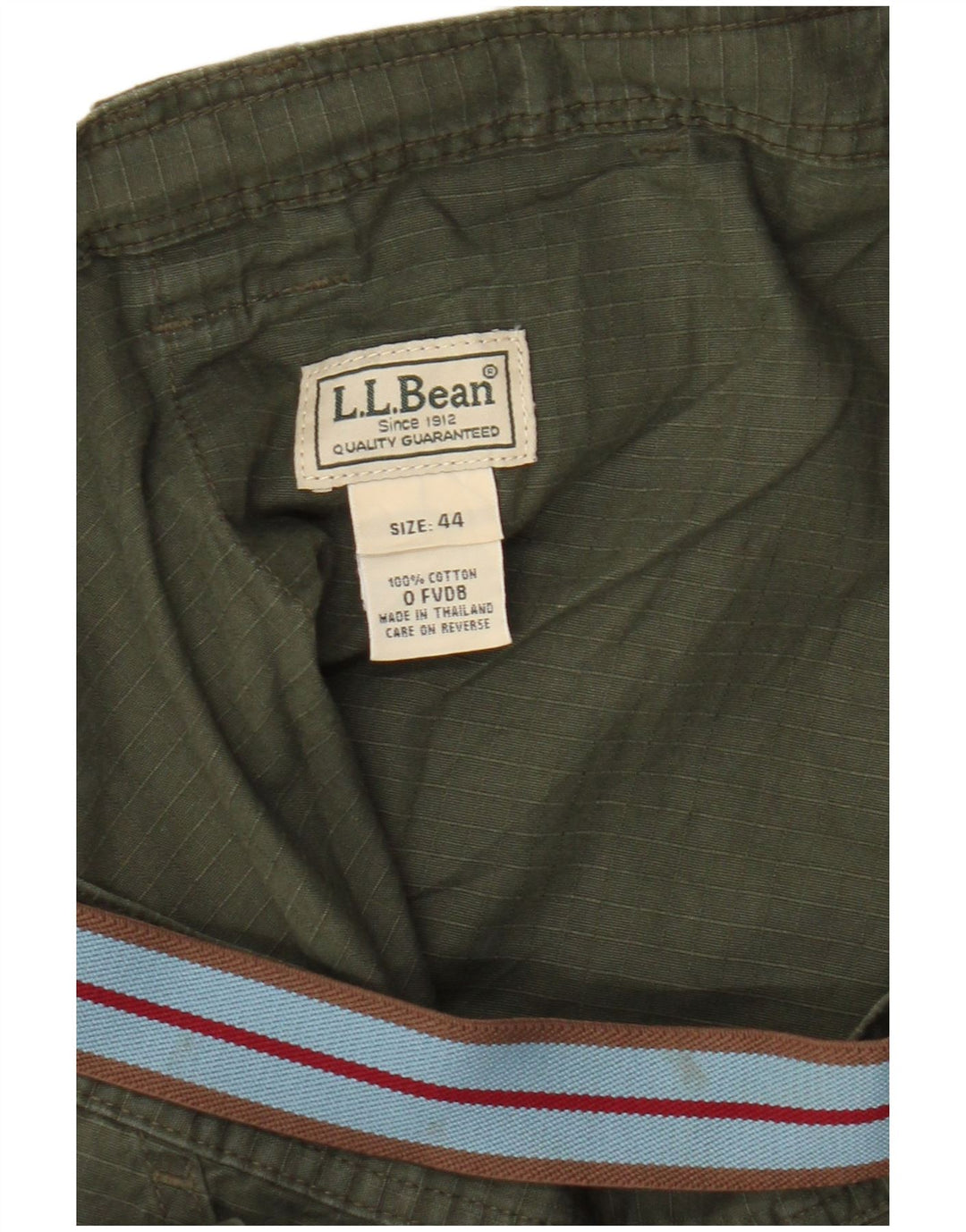 Shorts cargo masculino LLBean W44 2XL algodão verde