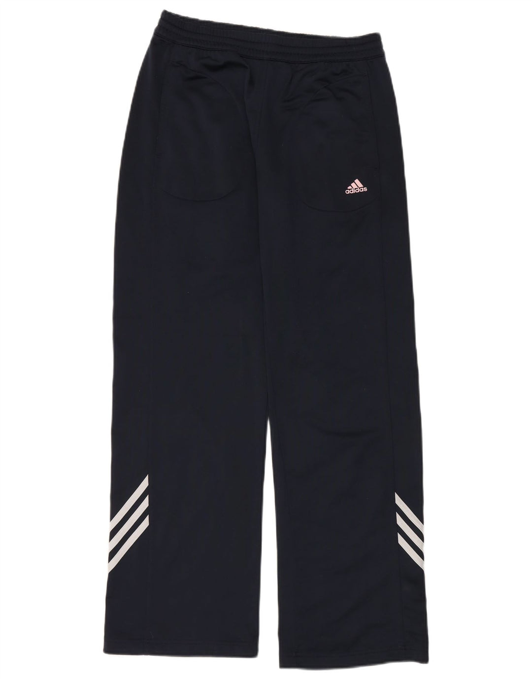 Calça de treino feminina Adidas UK 14 poliéster azul marinho médio