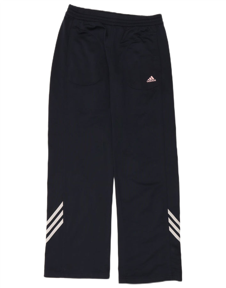 Calça de treino feminina Adidas UK 14 poliéster azul marinho médio
