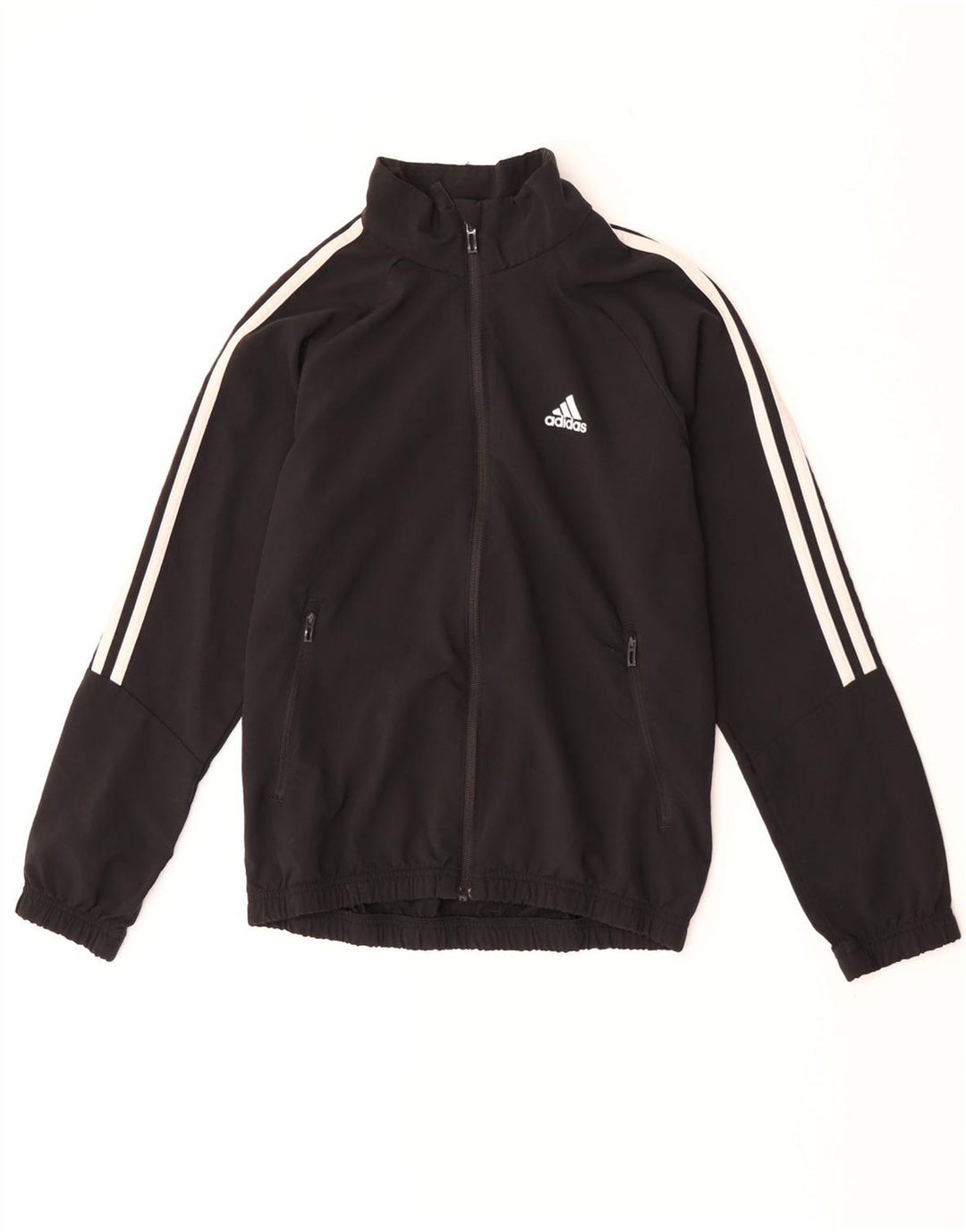 Casaco de treino Adidas Boys Aeroready Top 11-12 anos preto poliéster