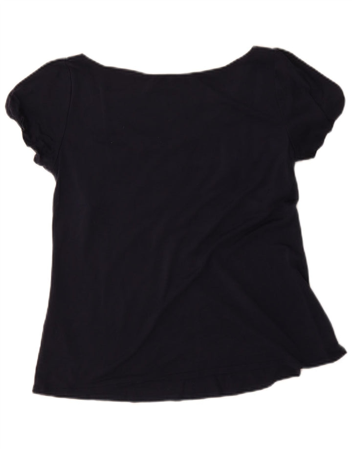 Blusa feminina Max & Co. UK 12 azul marinho médio