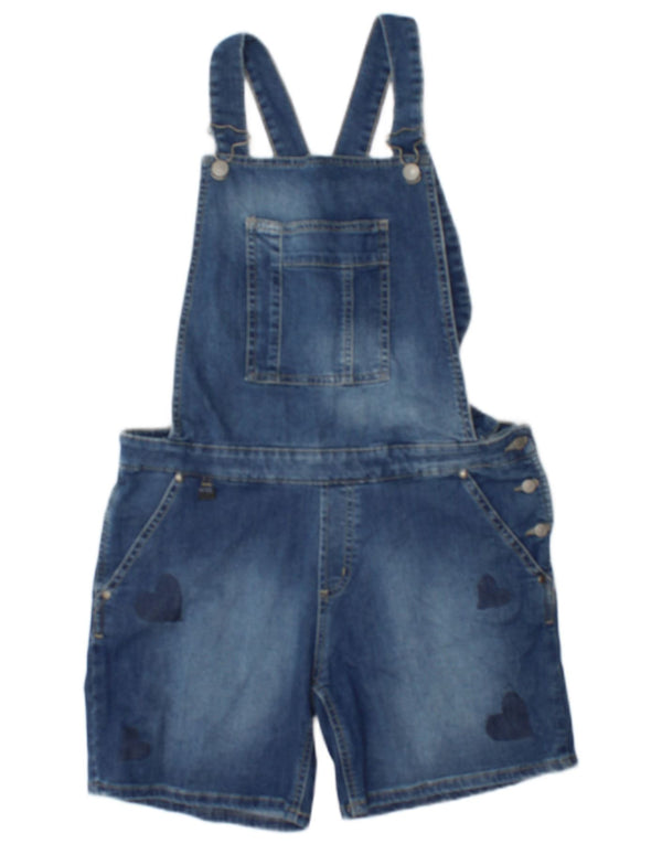 Shorts Jeans Carrera Meninas Macacão 15-16 Anos W32 Azul Algodão Coração