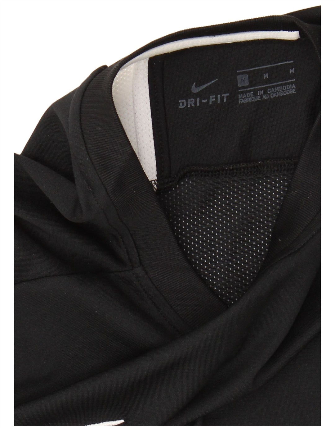 Camiseta Nike Masculina Dri Fit Top Médio Preto Colourblock