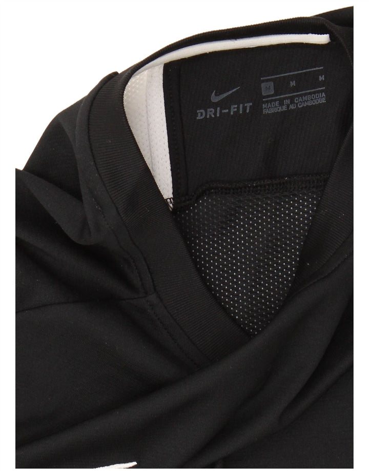 Camiseta Nike Masculina Dri Fit Top Médio Preto Colourblock