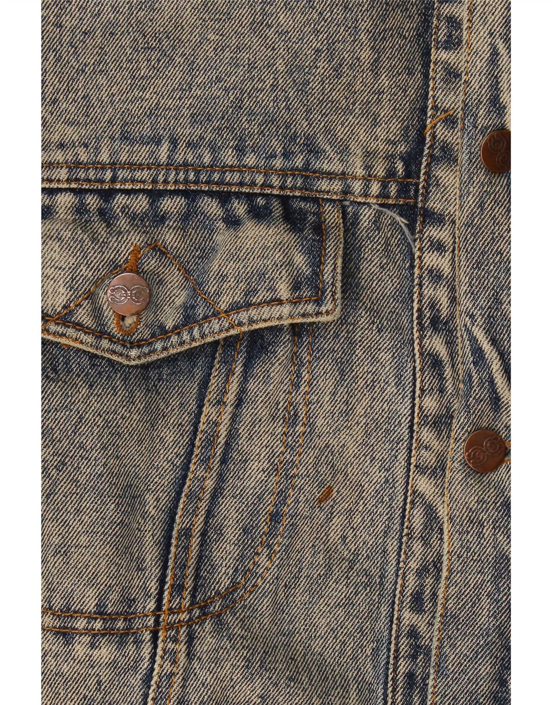 Jaqueta jeans masculina vintage UK 40 grande azul