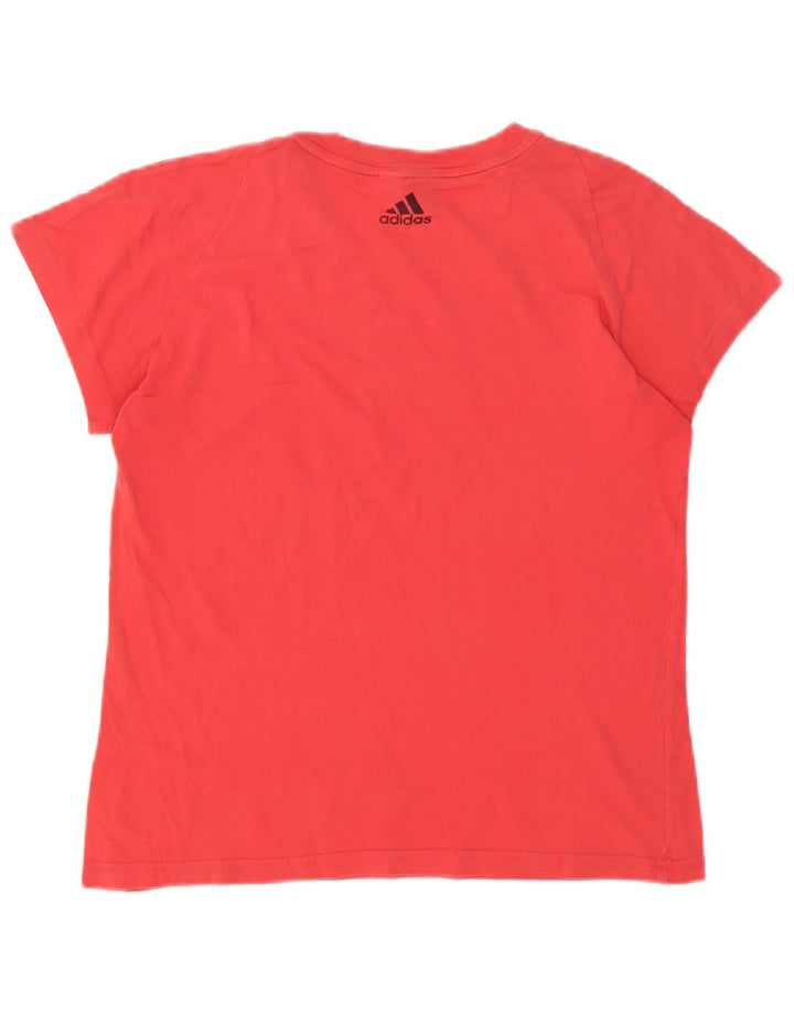 Camiseta Adidas Feminina Graphic Top UK 14 Médio Vermelho