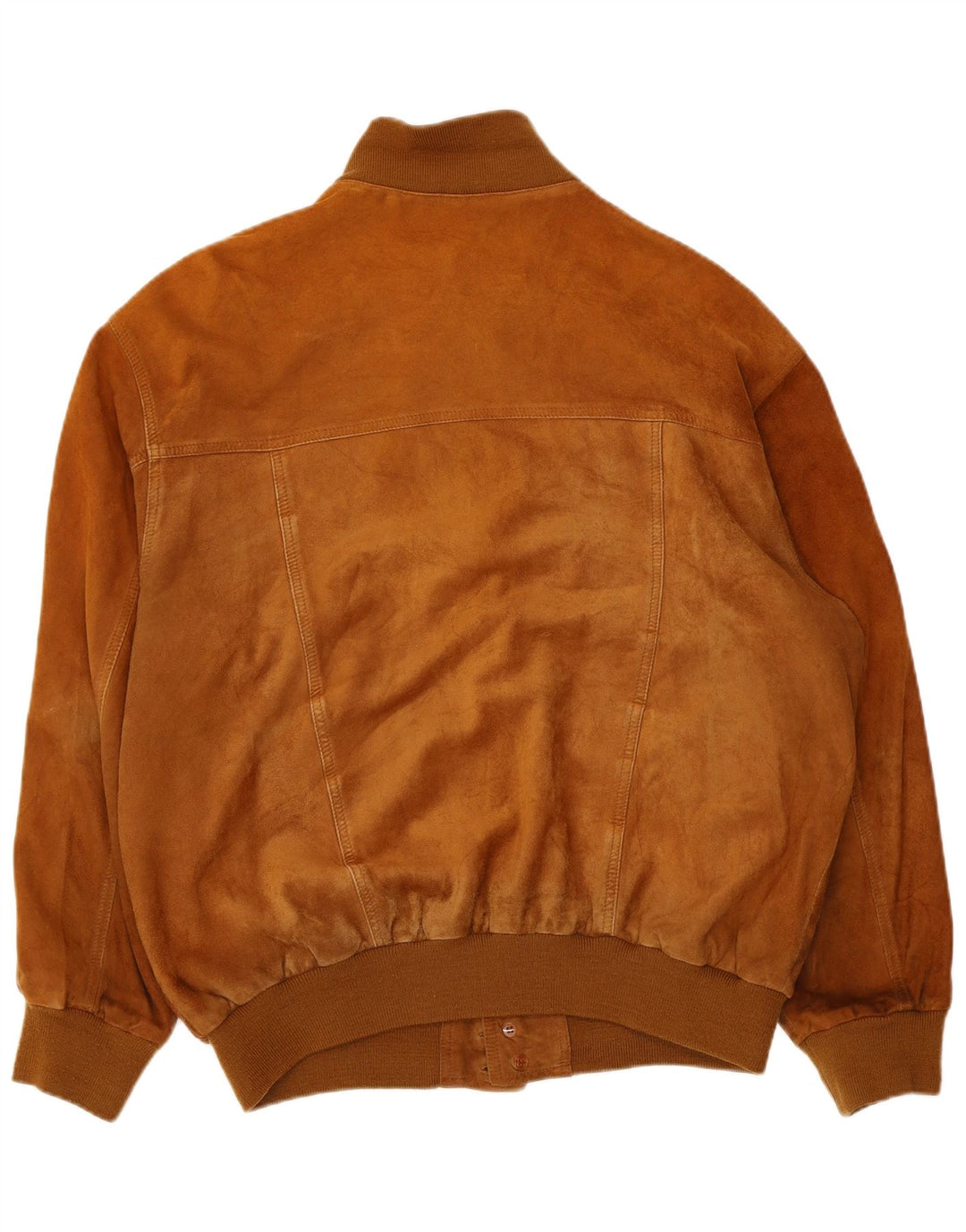 Jaqueta bomber masculina vintage de camurça IT 54 2XL bege