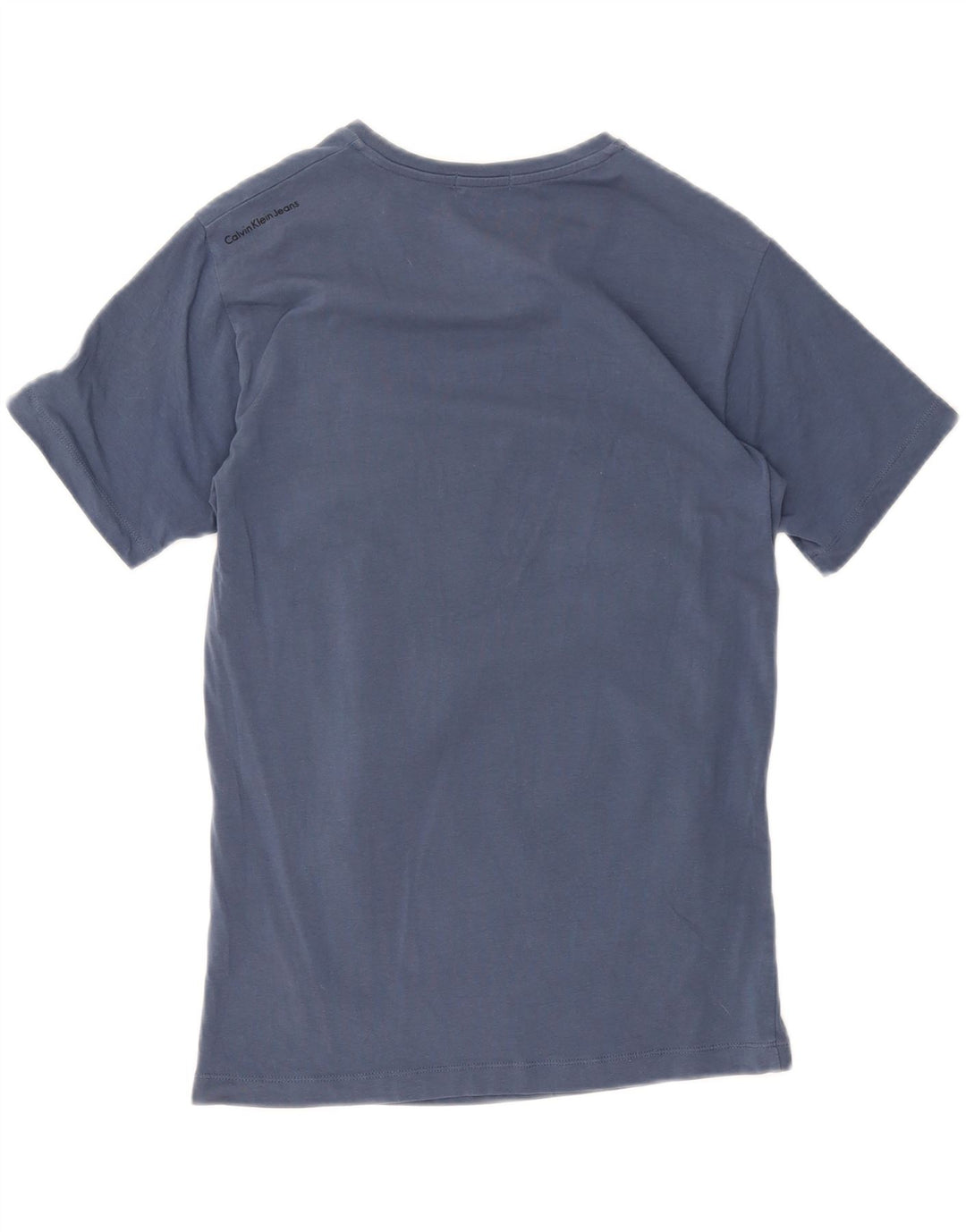 CALVIN KLEIN JEANS Mens Graphic T-Shirt Top Medium Blue