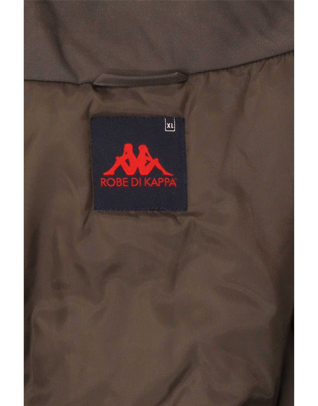 Jaqueta corta-vento masculina Kappa UK 42 XL cáqui poliamida